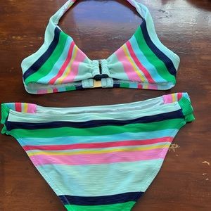 Striped bikini
